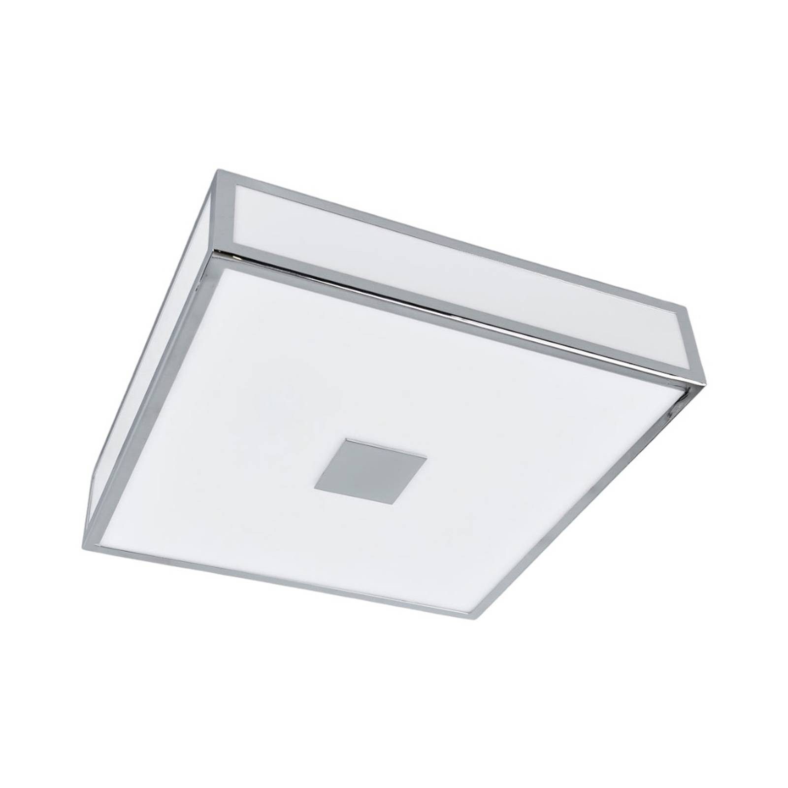 Lindby Deckenleuchten Eniola, Kunststoff Chrom IP44, 2 x 18 W