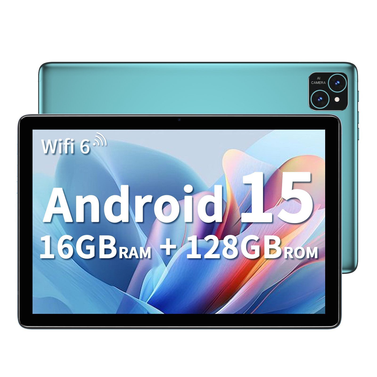 VASOUN TAB11 Tablet 10 Zoll,Android Tablet,128GB ROM,5G WiFi Tablet Tablet (10.1 Zoll Tablet", 128 GB, Android 15, (8000 mAh,128GB ROM, 2MP+8MP, 1280*800 HD)