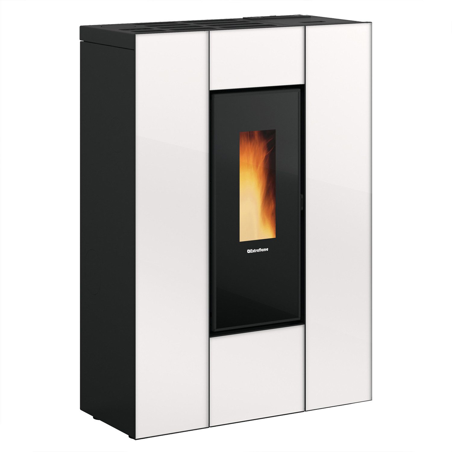 Extraflame Pelletofen Extraflame Marilena Plus AD Pelletofen Crystal Weiß, 8 kW, Pelletofen