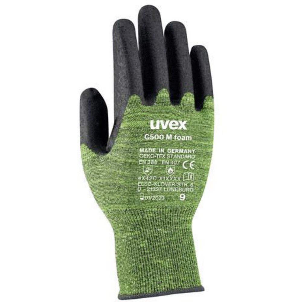 Schnittschutzhandschuhe uvex C500 M foam 6049810 Schnittschutzhandschuh Größe (Handschuhe): 1
