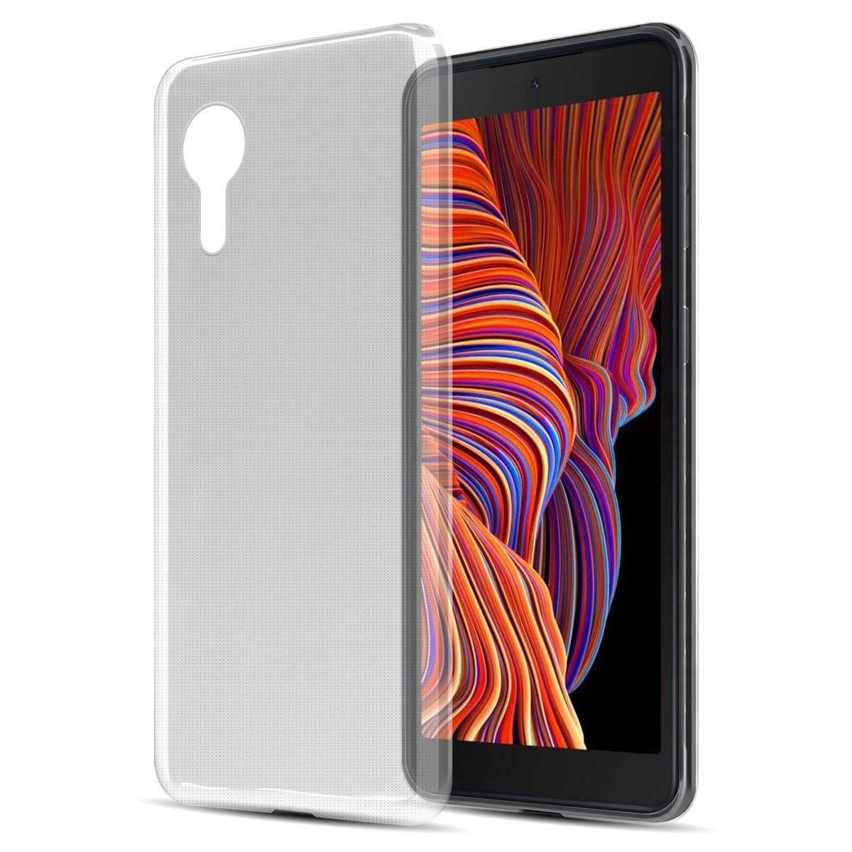 Cadorabo Handyhülle für Samsung Galaxy XCover 5 Hülle Samsung Galaxy XCover 5, Hülle TPU Silikon Handy Schutzhülle Slim Transparent Case Cover