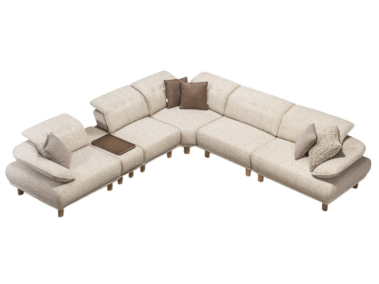 Villa Möbel Ecksofa Tokyo, 1 Teile, mit Schlaffunktion durch verstellbare Rückenlehne
