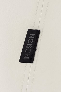 INOSIGN Esszimmerstuhl Plymouth, Kunstleder Bezug und Metallgestell in Kufen Form, Sitzhöhe 47 cm