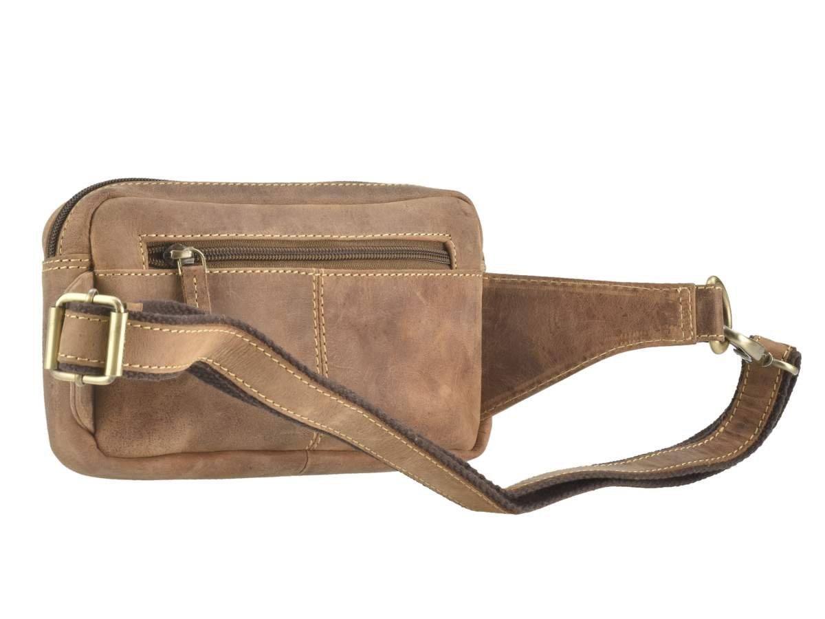 Greenburry Bauchtasche Vintage, Hüfttasche, Leder, WaistBag