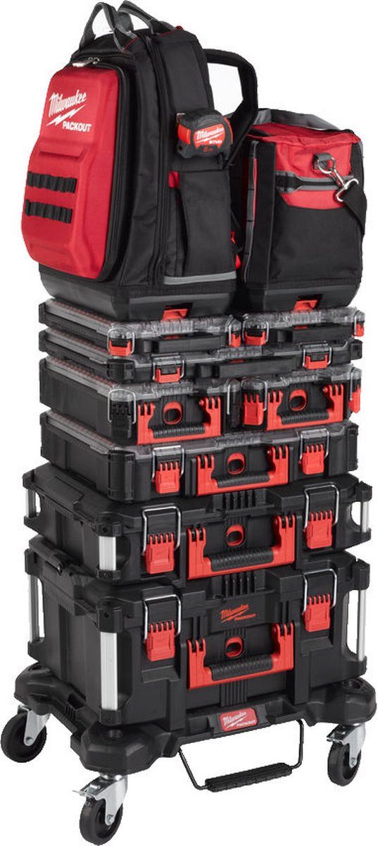 Milwaukee Transporttrolley Packout Flat Trolley 4932471068, maximale Belastbarkeit 113 kg
