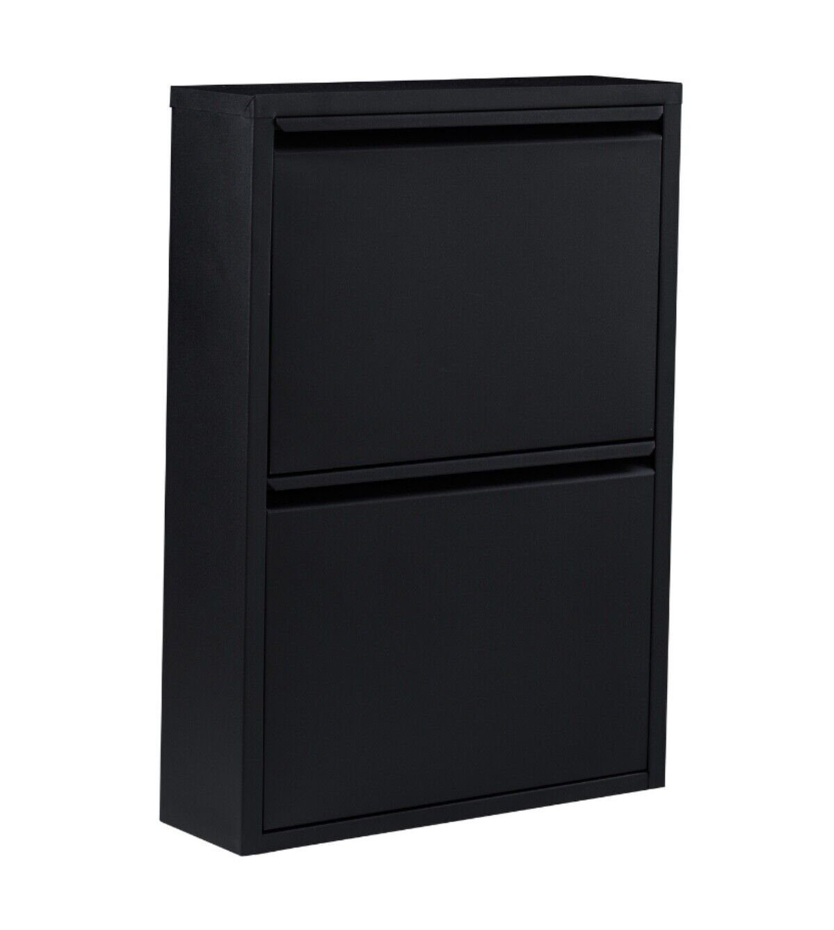 stilvoller schmaler 2 k-hometrends Schuhschrank, Schuhschrank BLACK Organizer, - 50x70x15cm KEKE