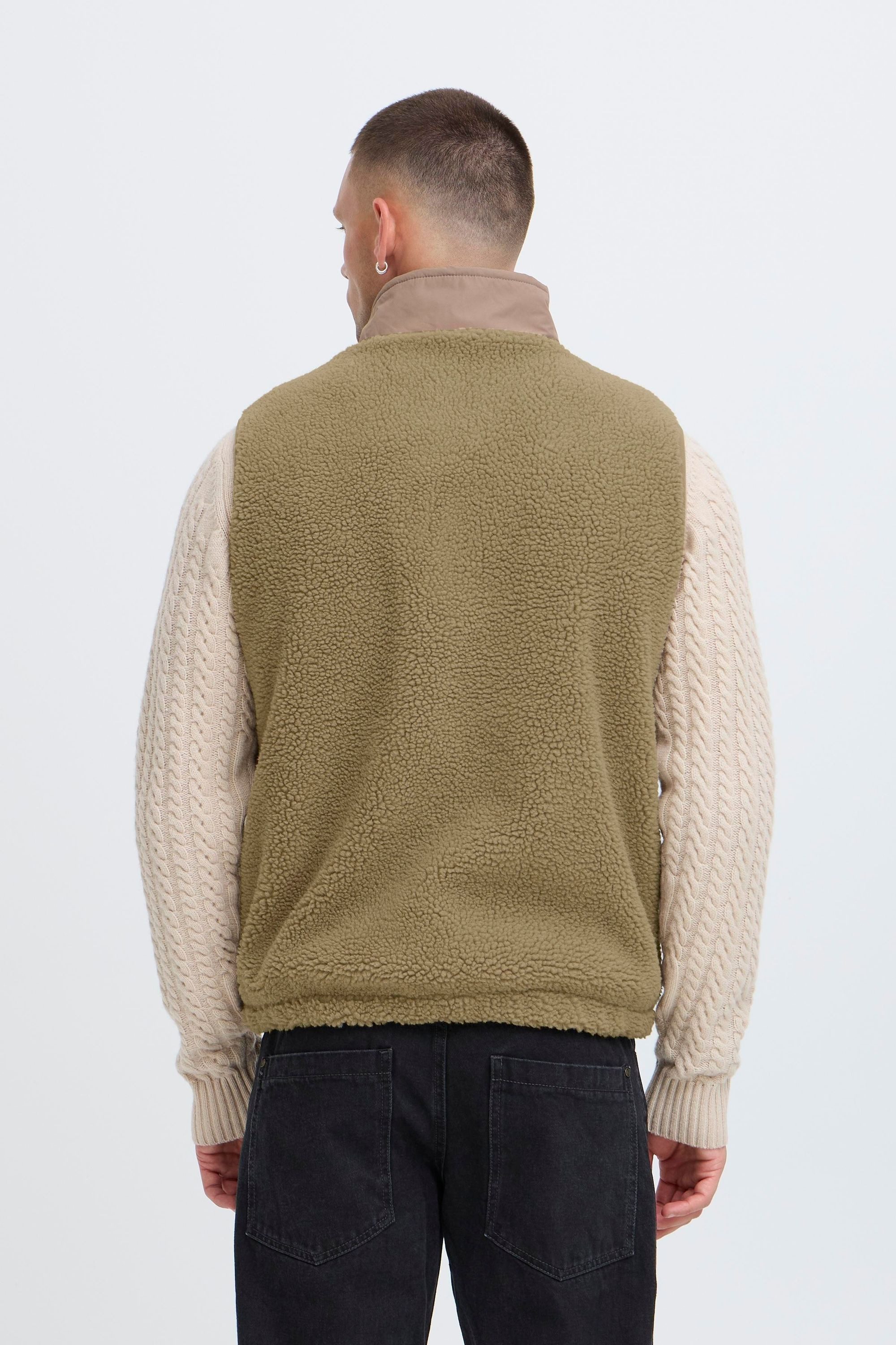 Blend Plüschweste BHTorte Kuschelige Teddy-Weste mit Taschen