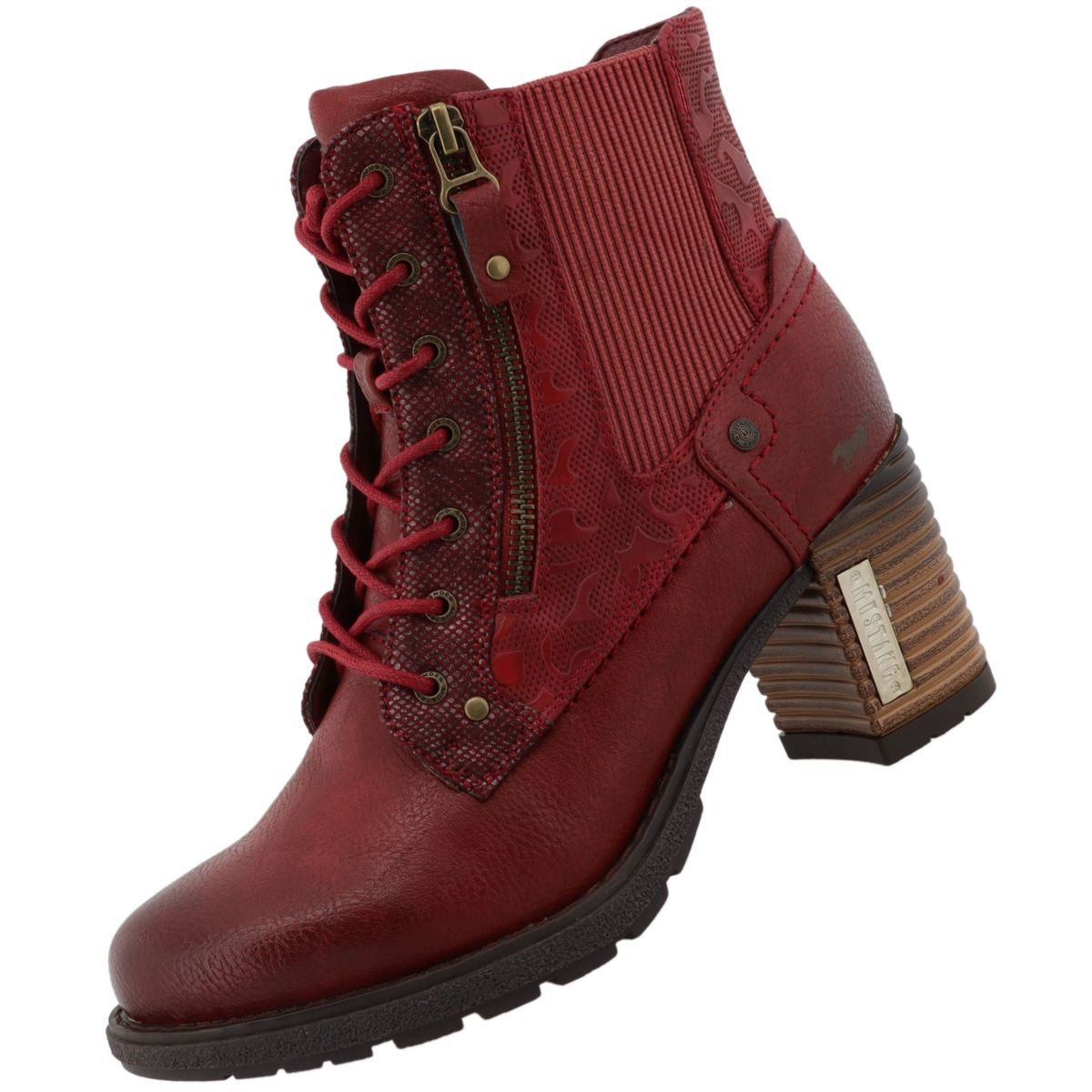 Mustang Shoes 15M0182001-bordo Stiefelette günstig online kaufen