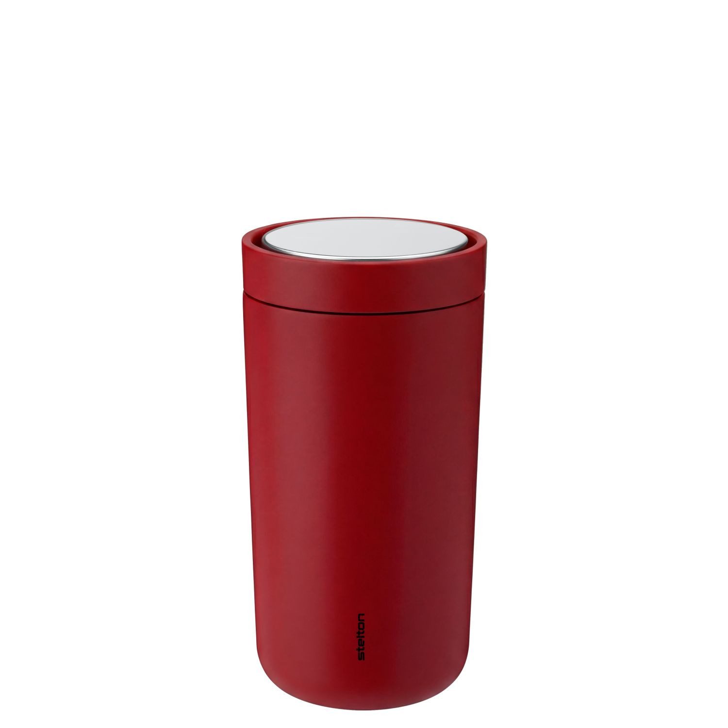 Stelton Thermobecher To Go Click Soft Cherry Red 200 ml, Edelstahl, Kunststoff