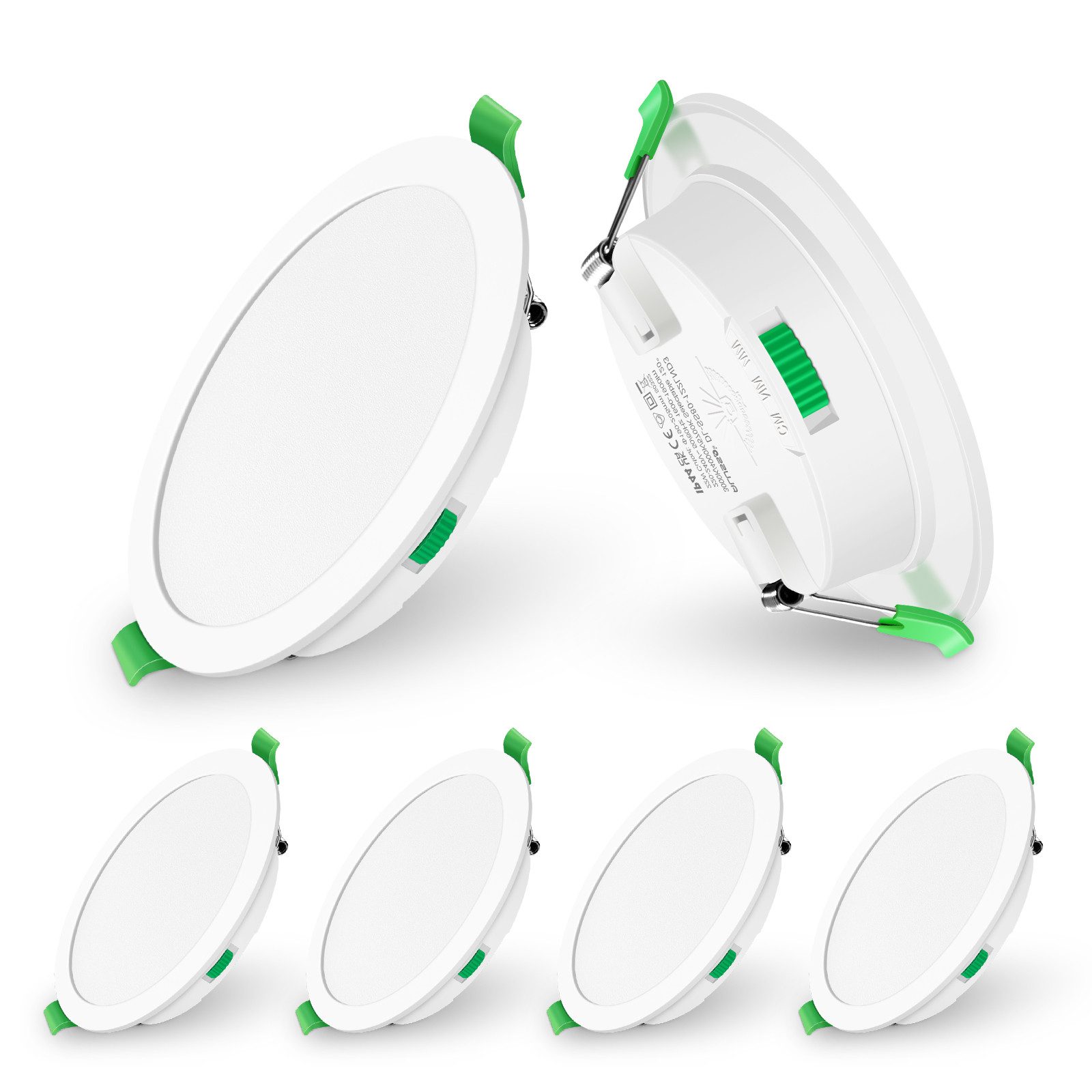 ALUSSO LED Einbaustrahler 6er-Set, Decken Leuchte, günstig online kaufen