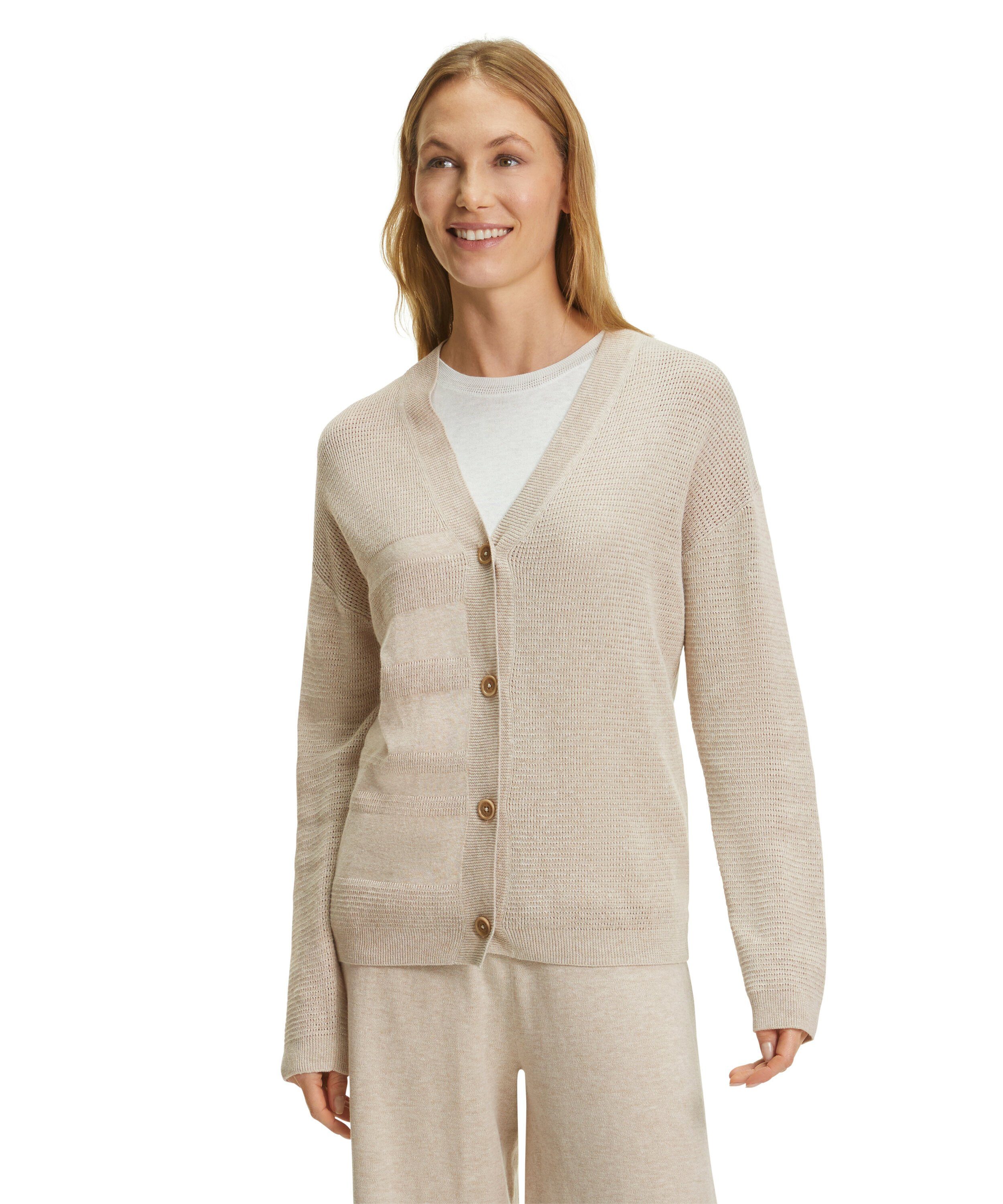 FALKE Strickjacke mit Bio-Baumwolle sand (4320)