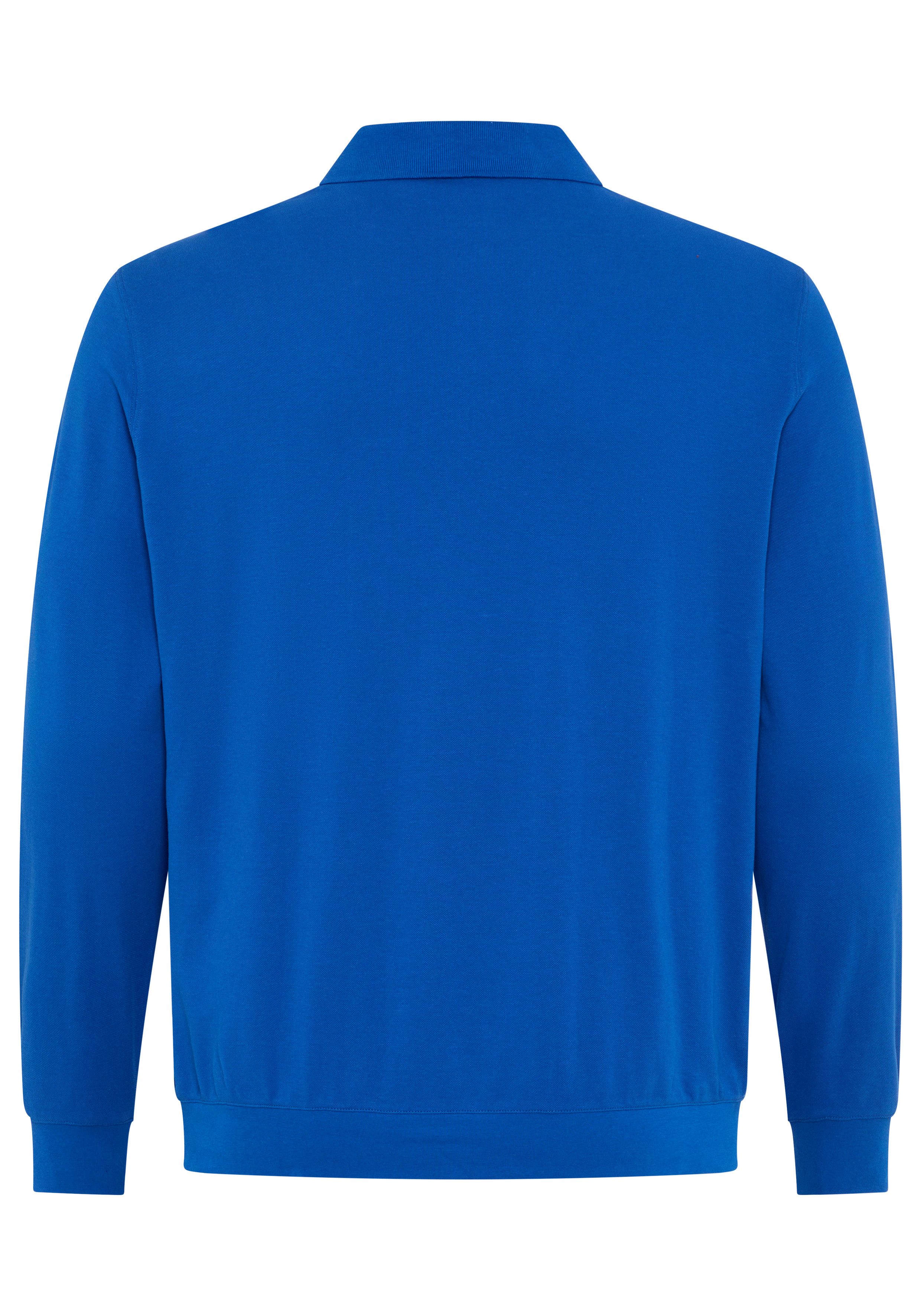 Man's World Plus Poloshirt auch in Grosse Größen bis Gr. 7XL Bauch-Fit mit Langarm, klassischer Polokragen, mit Knopfleiste am Ausschnitt – Bild 4 von 5