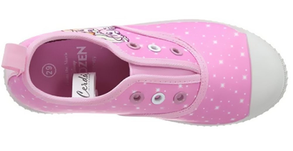 Disney Frozen FROZEN Anna + Elsa Mädchenschuhe Strassenschuhe Kinder Sneaker Ballerinas Ohne Schnürsenkel