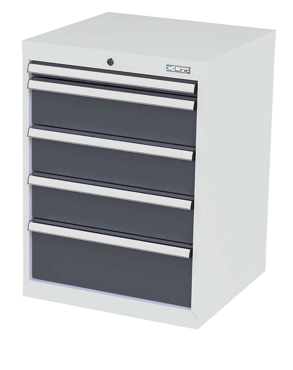 Simplaflex Werkzeugschrank Simplaflex Schubladenschrank, 5 Schubladen, BxTxH 600x575x820 mm