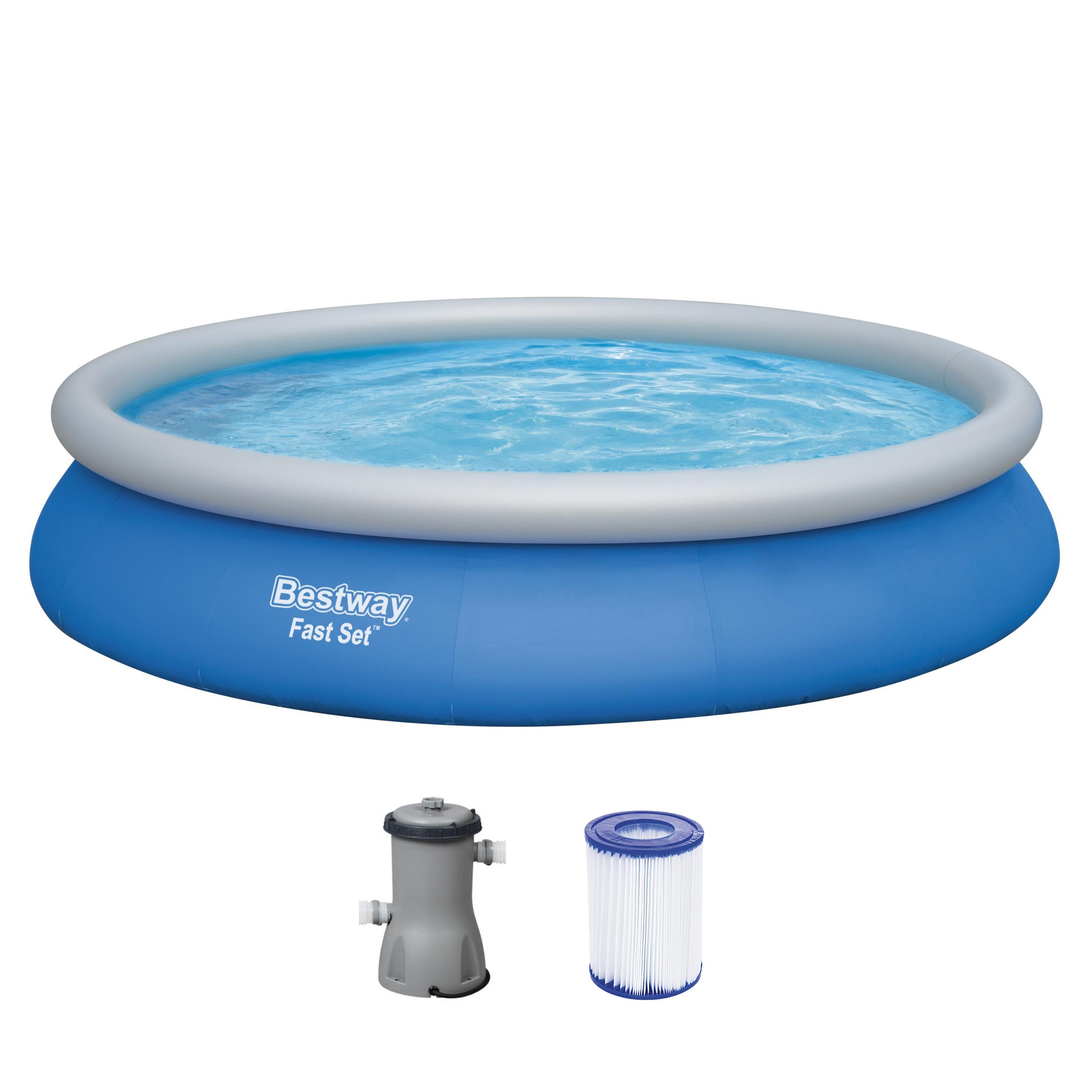 Bestway Quick-Up Pool Fast Set™ (Set, Inkl. Filterpumpe), Ø 457 x 84 cm