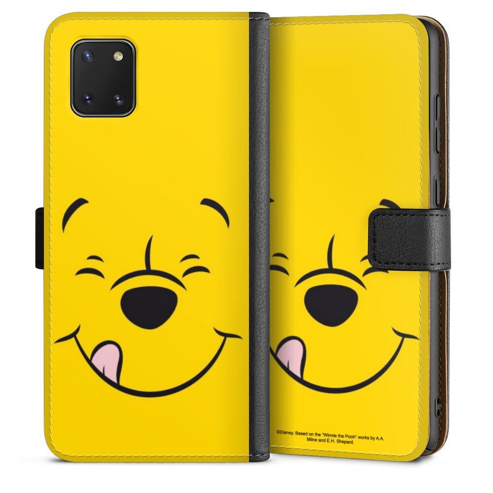 DeinDesign Handyhülle Winnie Puuh Offizielles Lizenzprodukt Disney Puuh Closeup, Samsung Galaxy Note 10 lite Hülle Flip Case Klapphülle