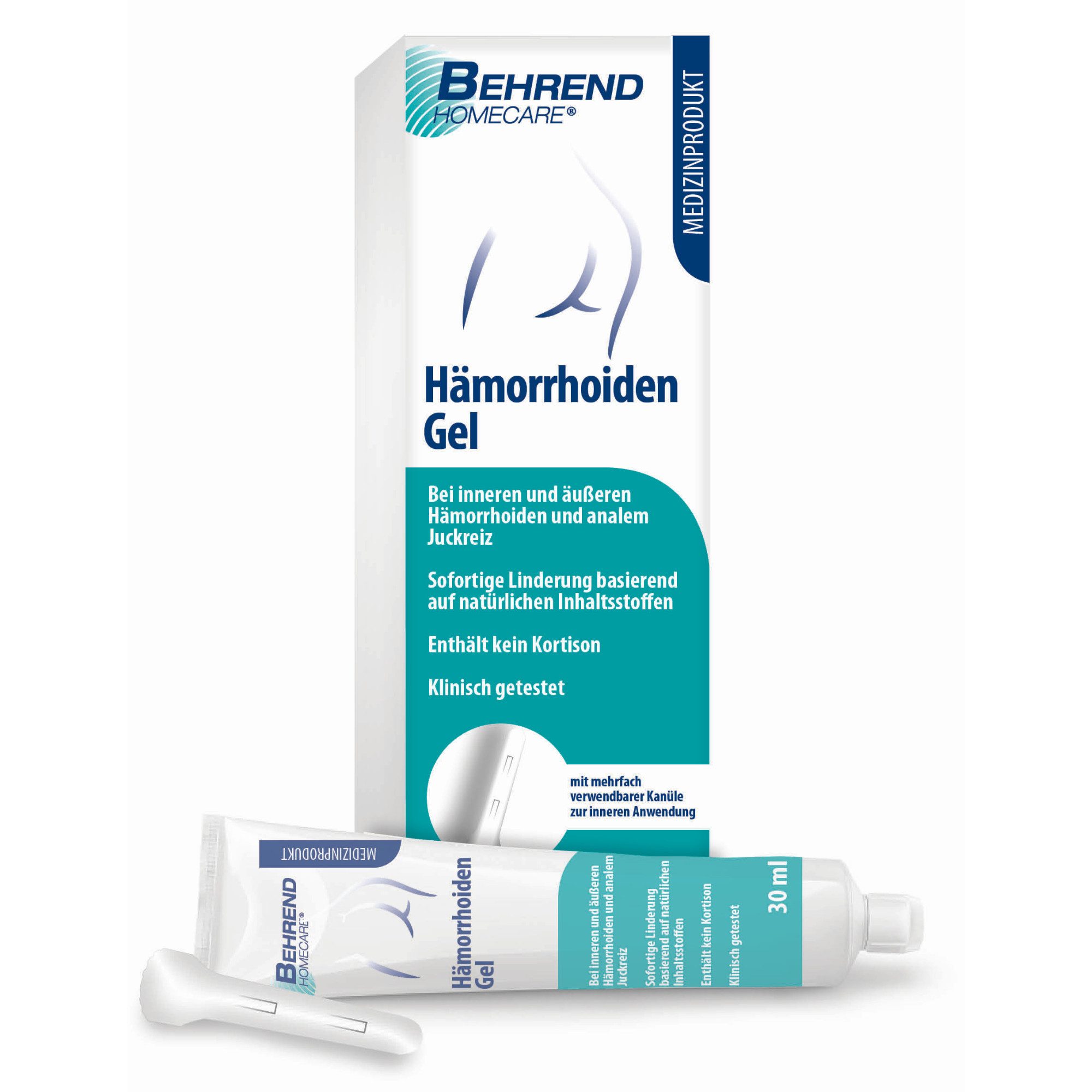 Behrend Homecare Intimpflege Behrend Hämorrhoiden Gel aus natürlichen Inhaltsstoffen, bei inneren und äußeren Hämorrhoiden