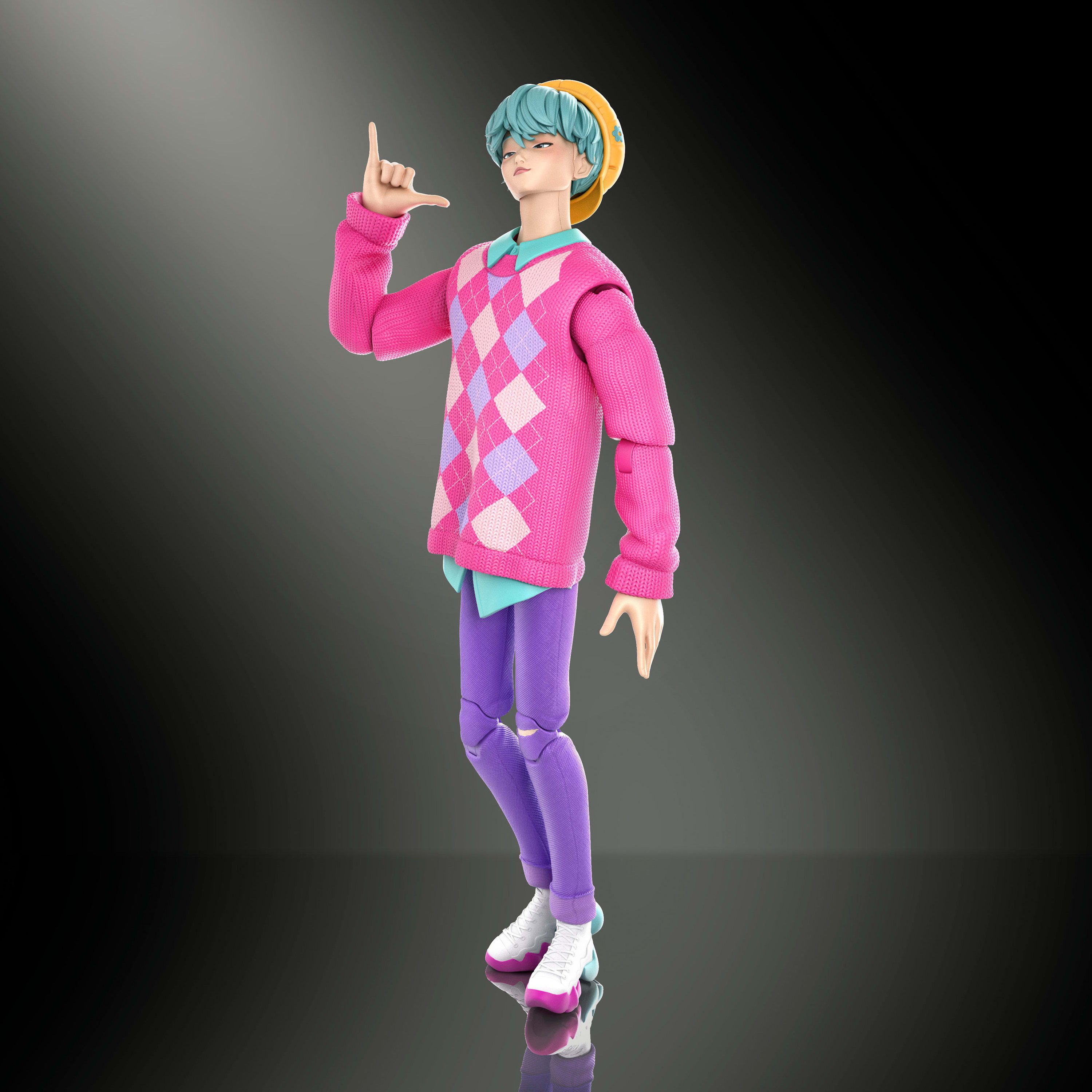 Mattel® Actionfigur KPop Demon Hunters Saja Boys Baby-Actionfigur Soda Pop, beweglich – Bild 2 von 5