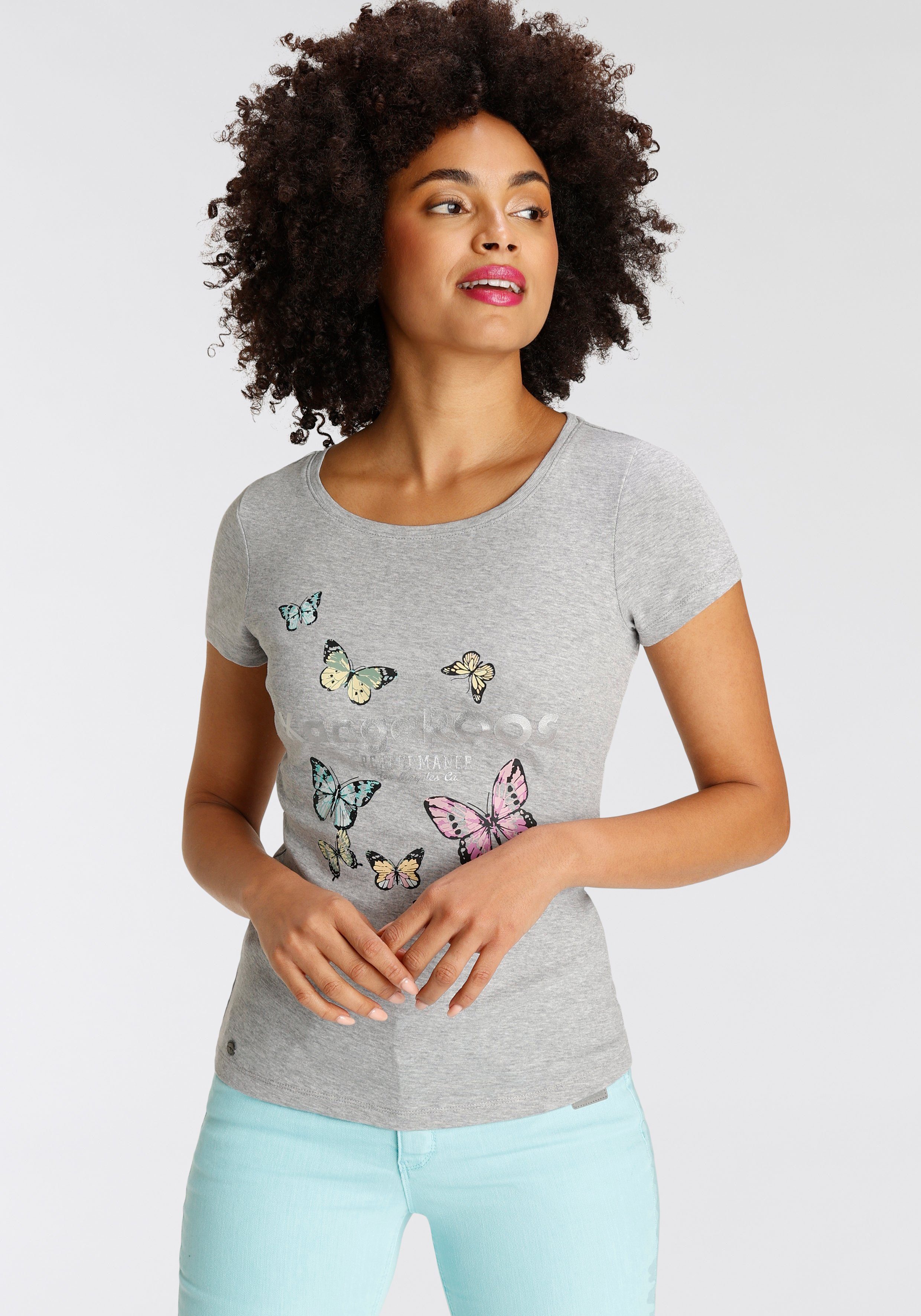 KangaROOS T-Shirt Kurzarm, körpernahe Passform, aus günstig online kaufen