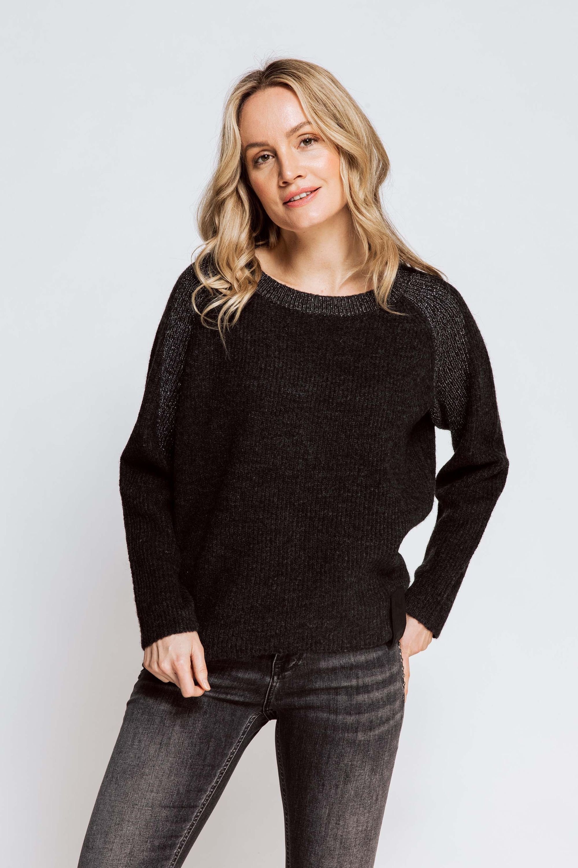 Sweatshirt Pullover ISABELLA (0-tlg) Black Zhrill