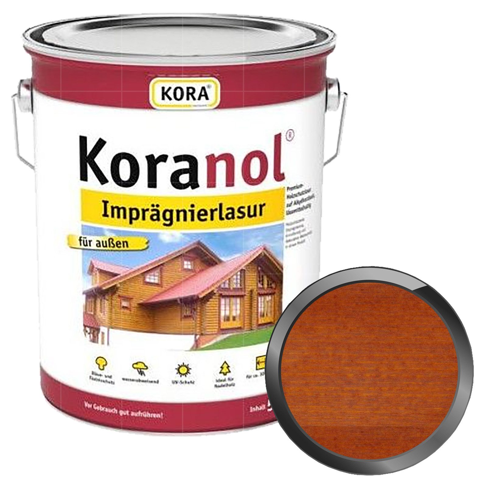 KORA Holzgrundierung Koranol Imprägnierlasur - 5 Ltr