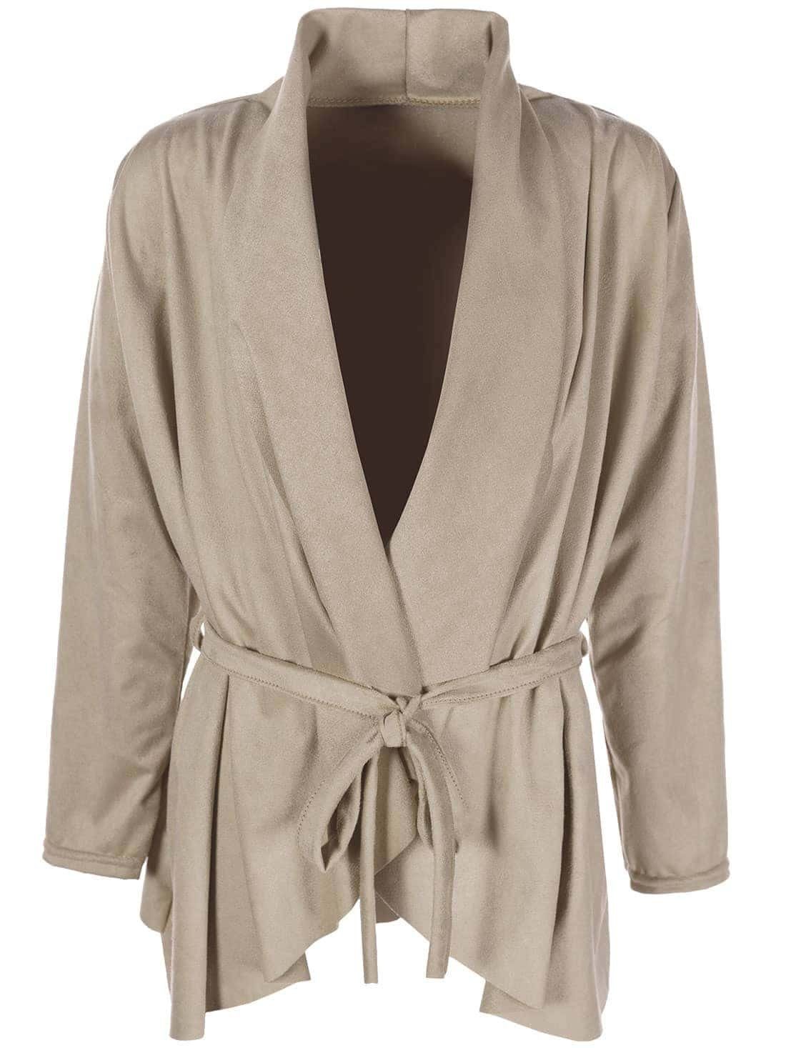 Cardigan Mädchen Velour Cardigan mit Bindeschnur 30225