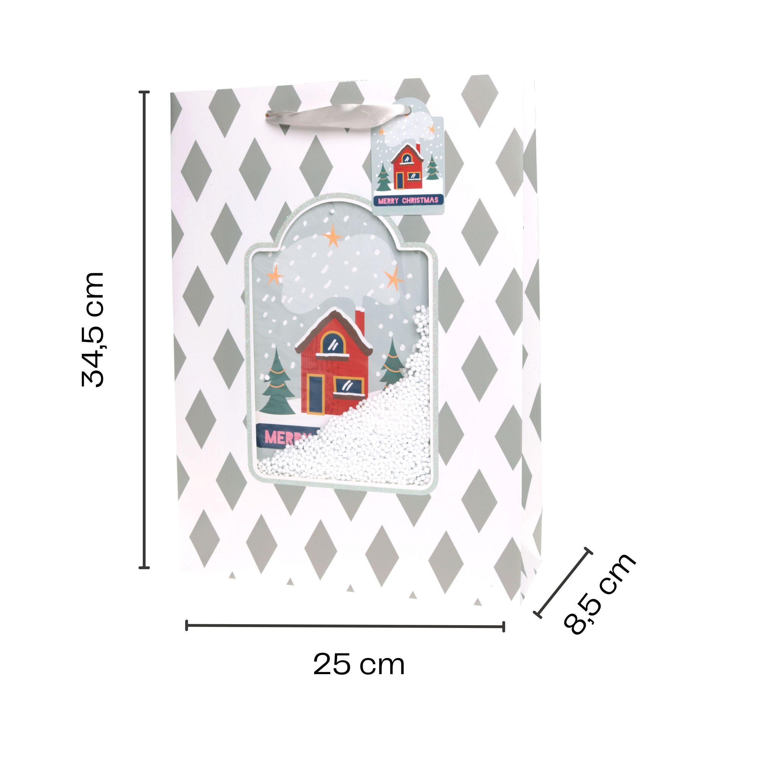 Thumbnail - Annastore Geschenkbox 12 x Geschenktüten aus Papier für Weihnachten Weihnachtsgeschenktüten, Geschenktaschen, Mit integr...