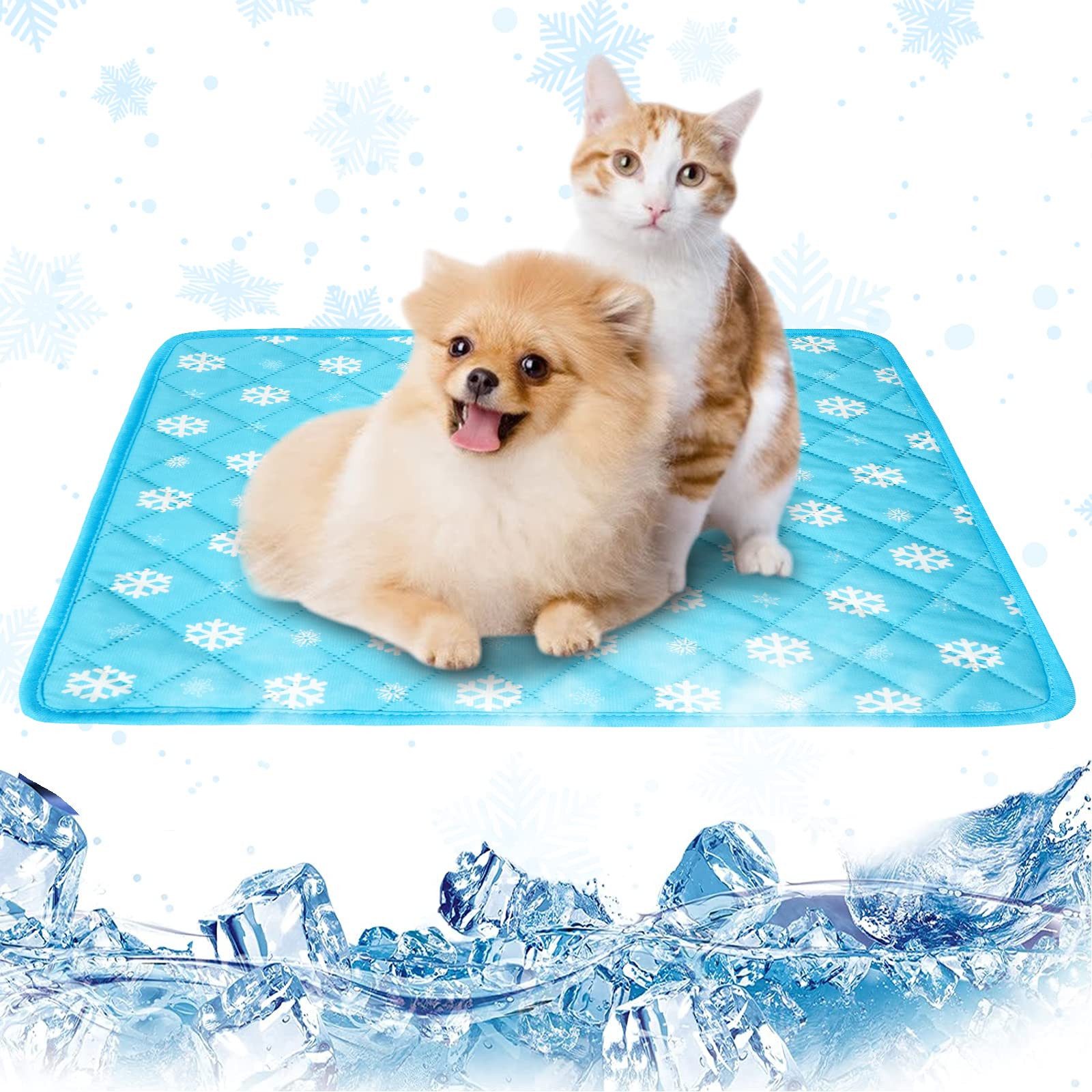 Ledander Hundematte Tierbett Kühlmatte Hund,Kuhlmatte für Hund und Katze Waschbare, Hundematte Kühlend Kratzfest langlebiger Tierkühlmatte Sommer