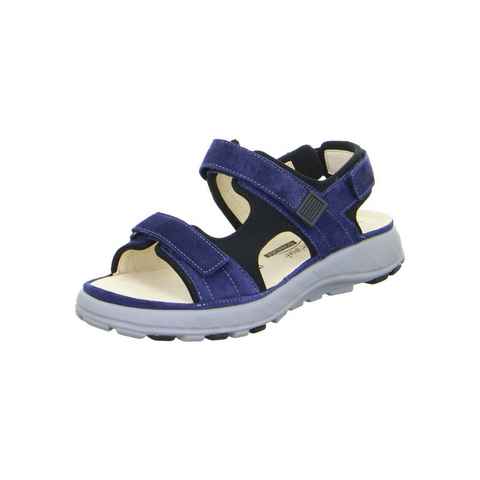 Ganter Geva - Damen Schuhe Sandalette Velours blau