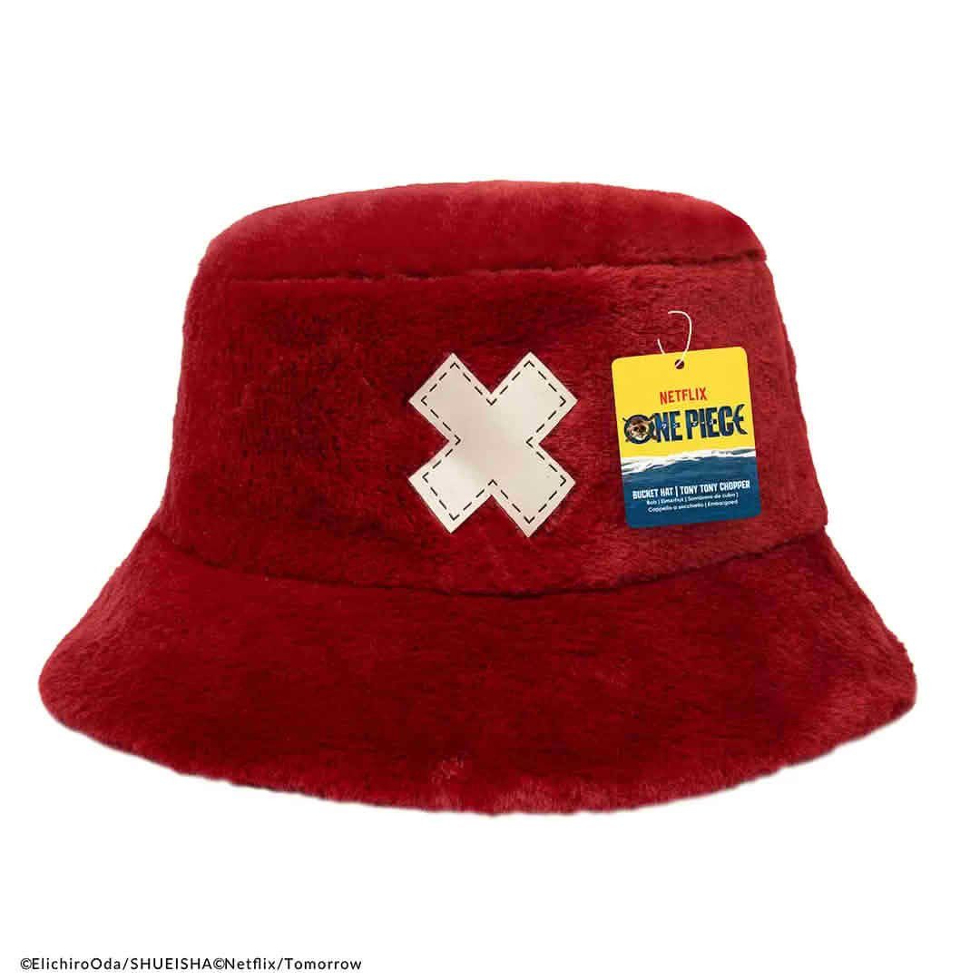 Cinereplicas Plüschmütze One Piece: Tony Chopper Bucket Hat (Cosplay Kostüm Accessoire)