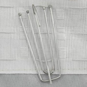 Vorhang Verdunkelungsvorhänge Haken Leinenoptik 2 Stk. Beige 140x175 cm, vidaXL, (2 St)
