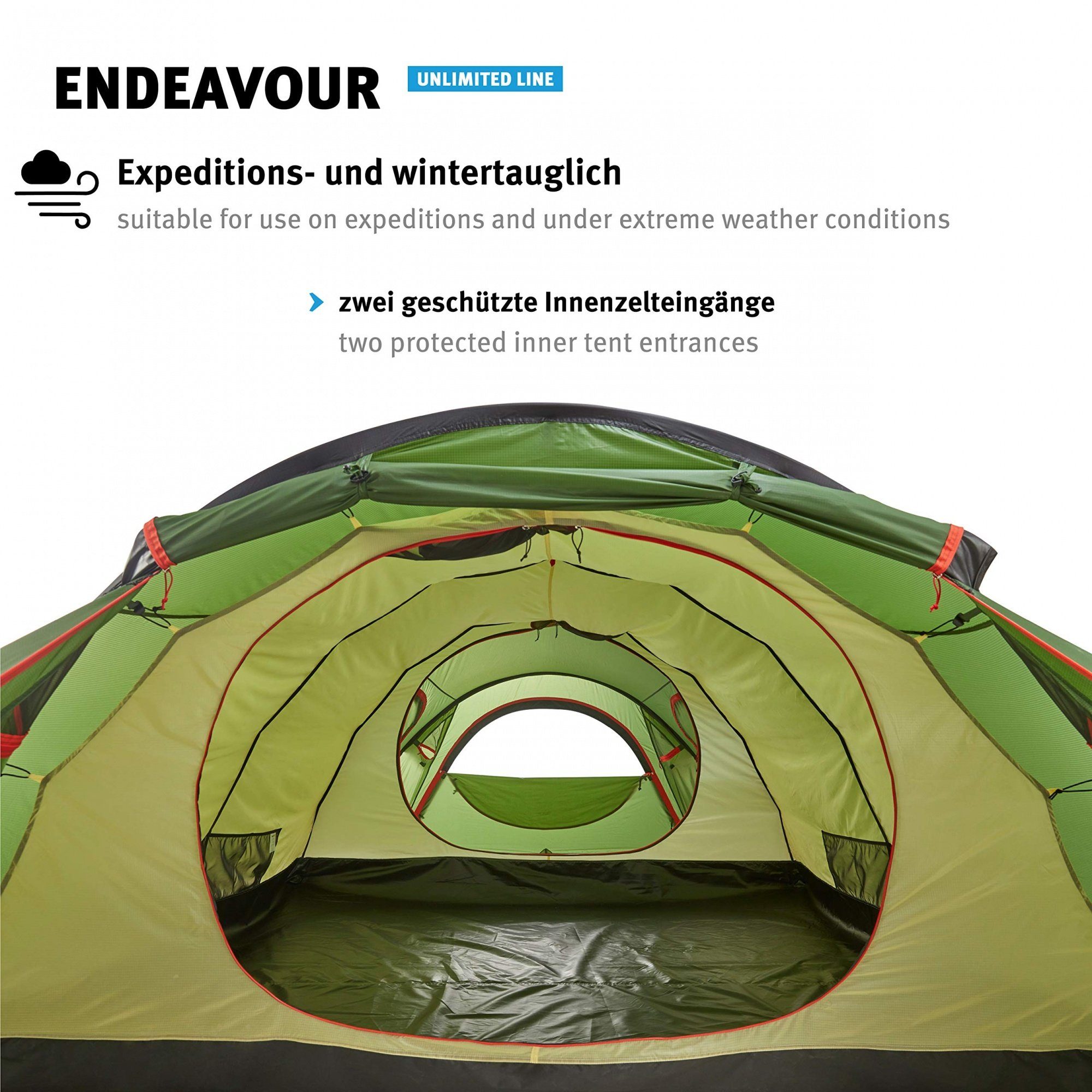 Wechsel Grün, Personen Expeditionszelt 4 Endeavour Biwakzelt 4 - - Jahreszeiten 4 Tents Personen:
