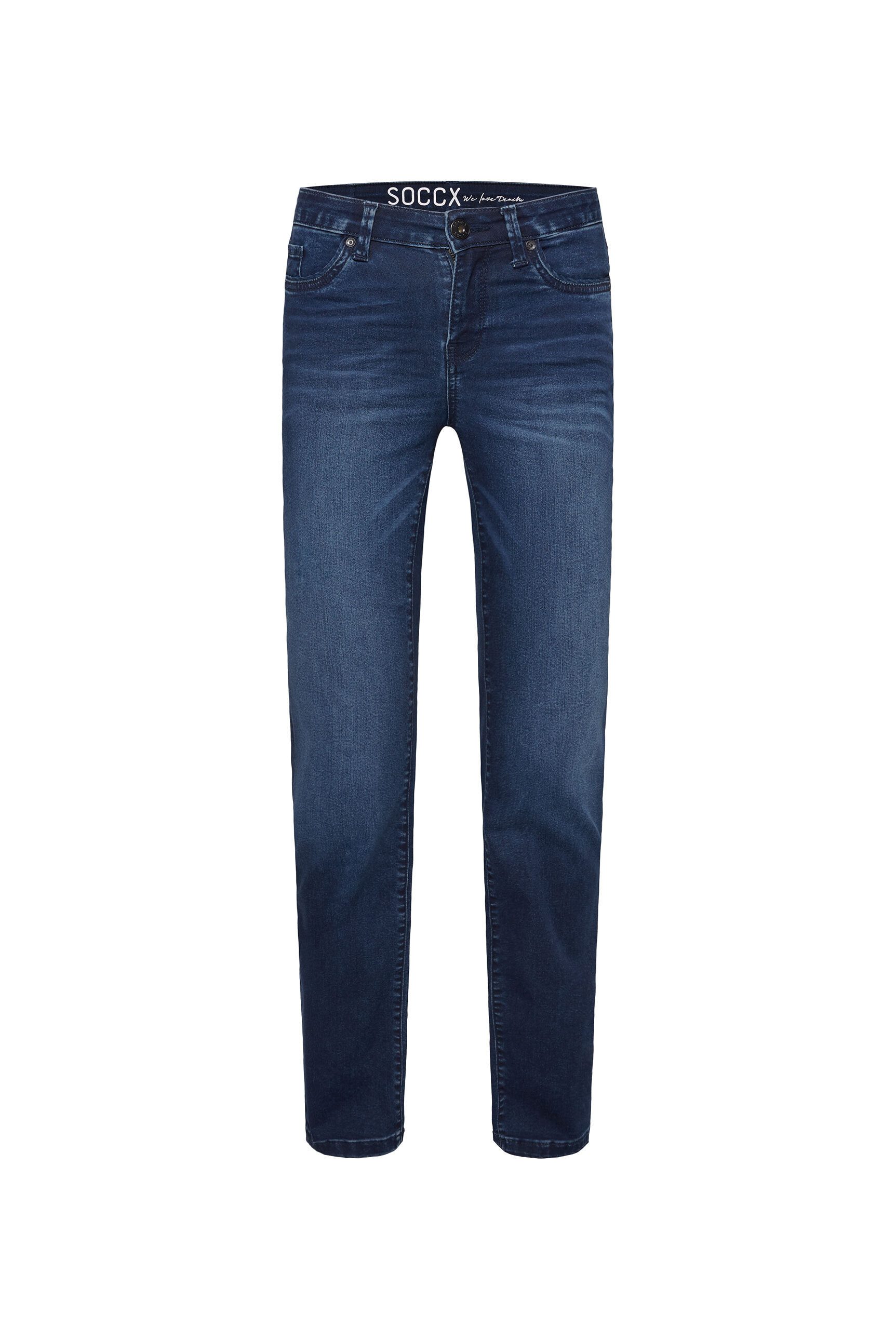 SOCCX Regular-fit-Jeans mit normaler Leibhöhe
