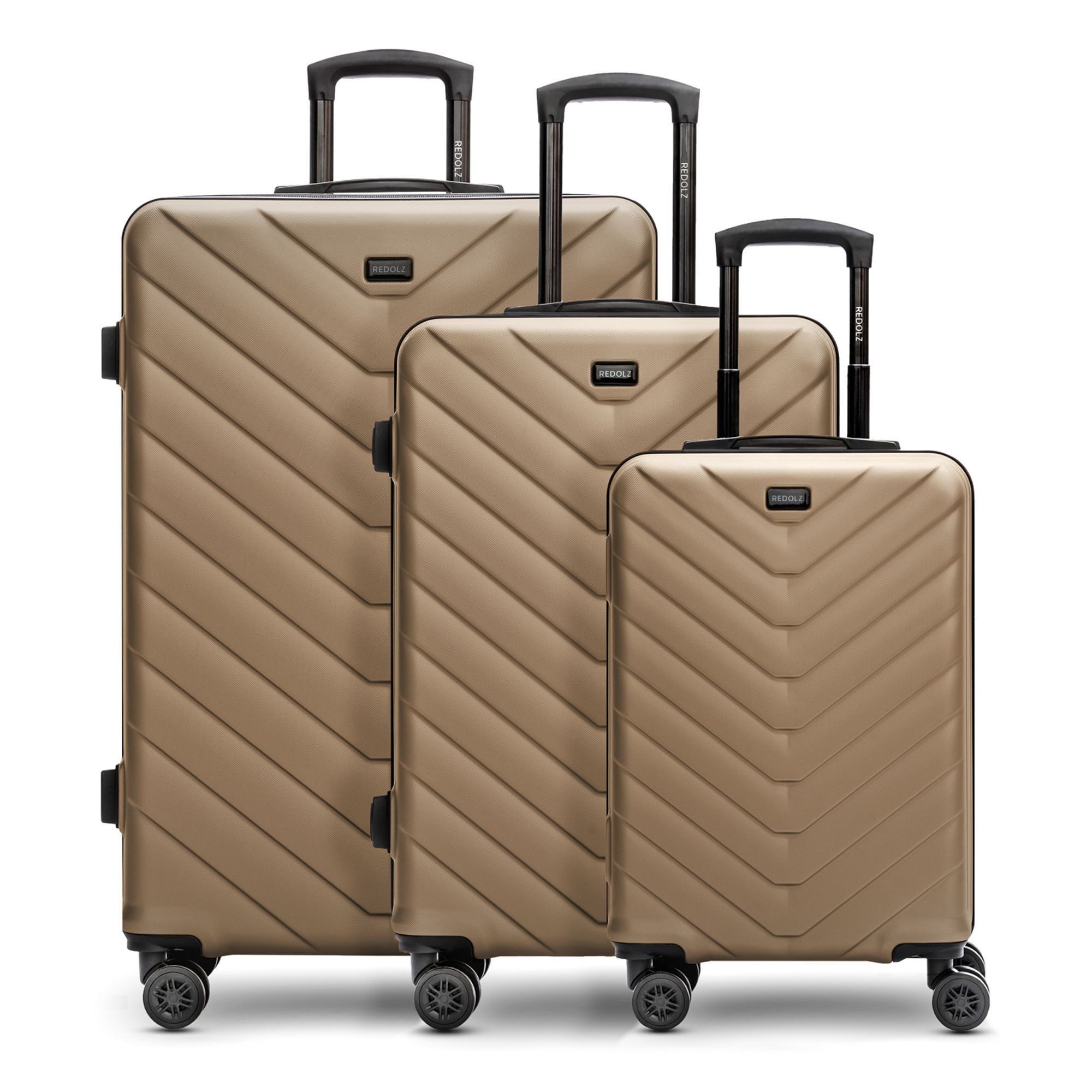 Redolz Trolleyset Essentials 07, 4 Rollen, (3-teilig, 3 tlg), ABS