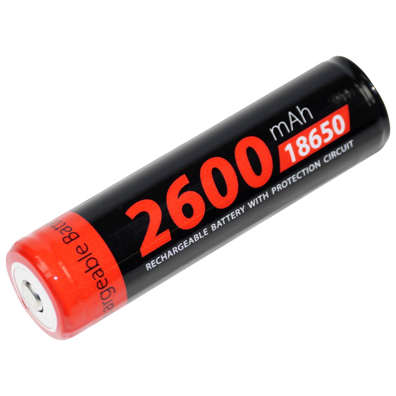 XCell 18650 Li-Ion Akku 3,7V 2600mAh, PCM-Schutzschaltung, 9,6 Wh, 18x69mm Akku (1 St), 18650 Li-Ion Akku mit 2600mAh, PCM/IC-Schutz & 5,2A Entladestrom