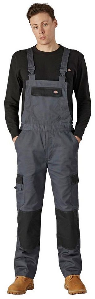Dickies Arbeitslatzhose Everyday mit Kniepolstertasche und vielen Taschen,  Elastischer Rücken und verstellbare Träger für zusätzlichen Komfort