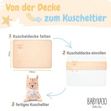 Babydecke, Babykajo, 2in1 Kuscheldecke - Babydecke wird zum Kuscheltier