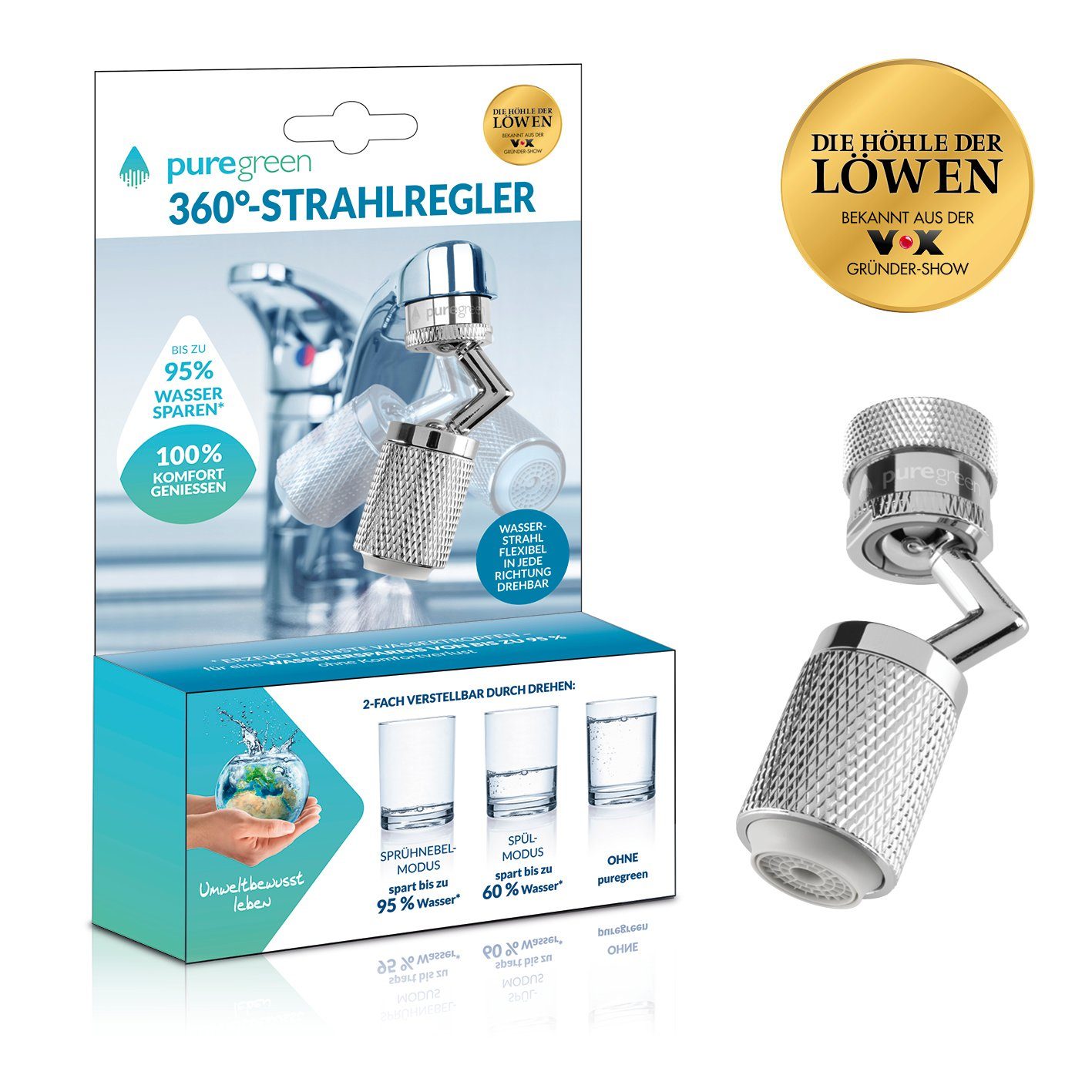 puregreen Waschtischarmatur Strahlregler Wassersparer Waschbecken Spülbecke günstig online kaufen