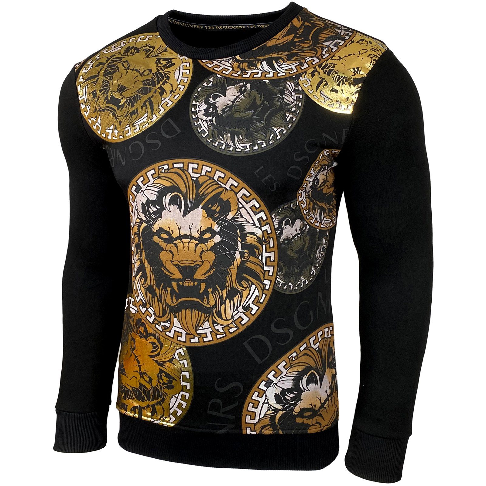 Baxboy Hoodie Baxboy Herren Sweatshirt Biker Rundhals Männer Langarmshirt 3 günstig online kaufen