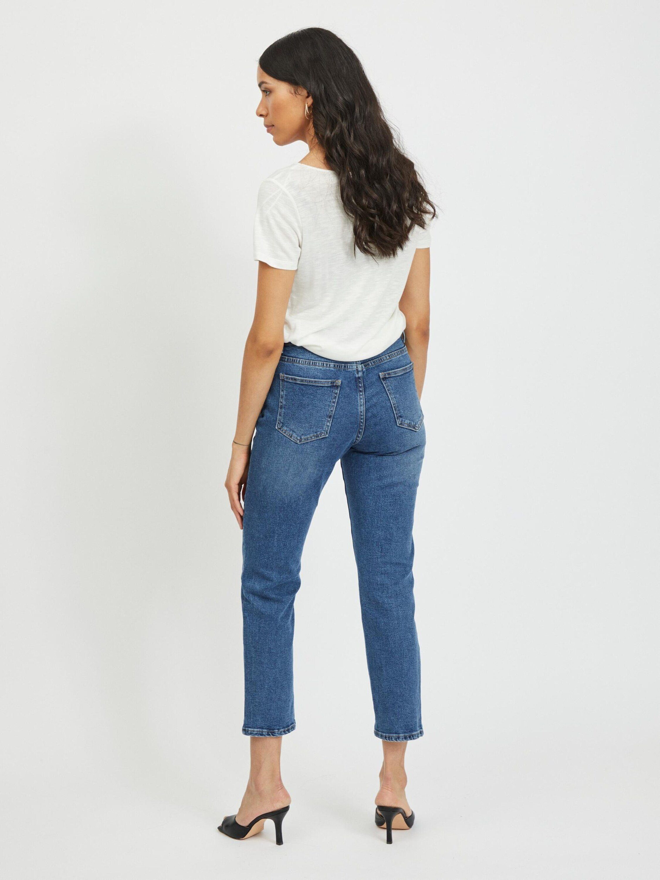 Vila 7/8-Jeans Sommer (1-tlg) Plain/ohne Details