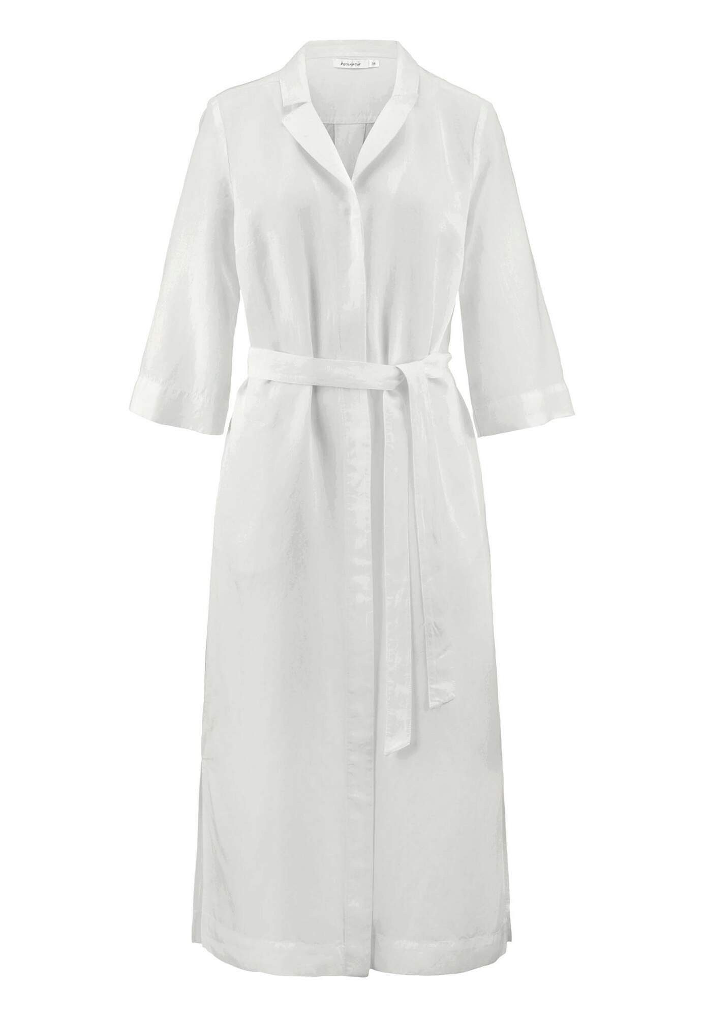 Hessnatur A-Linien-Kleid aus TENCEL Lyocell mit Leinen (1-tlg) günstig online kaufen