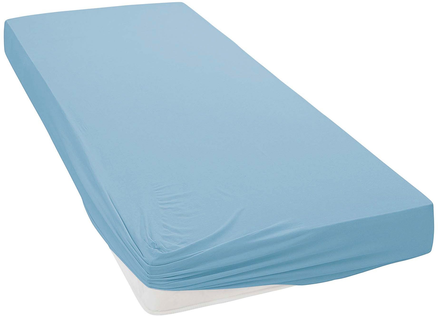 Janine Spannbettlaken ELASTIC 5002, Jersey-Elasthan, Gummizug: rundum, (1 Stück), für Matratzen bis 35 cm Höhe, 95% Baumwolle, hochwertig, langlebig