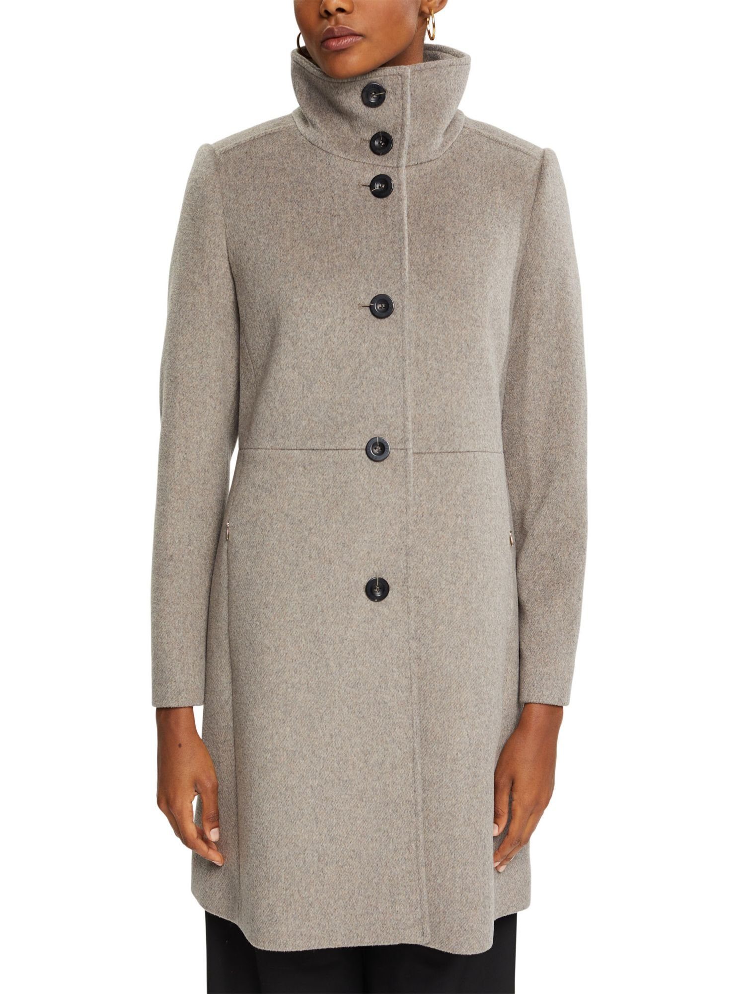 Esprit Collection Wollmantel Mantel mit Wolle
