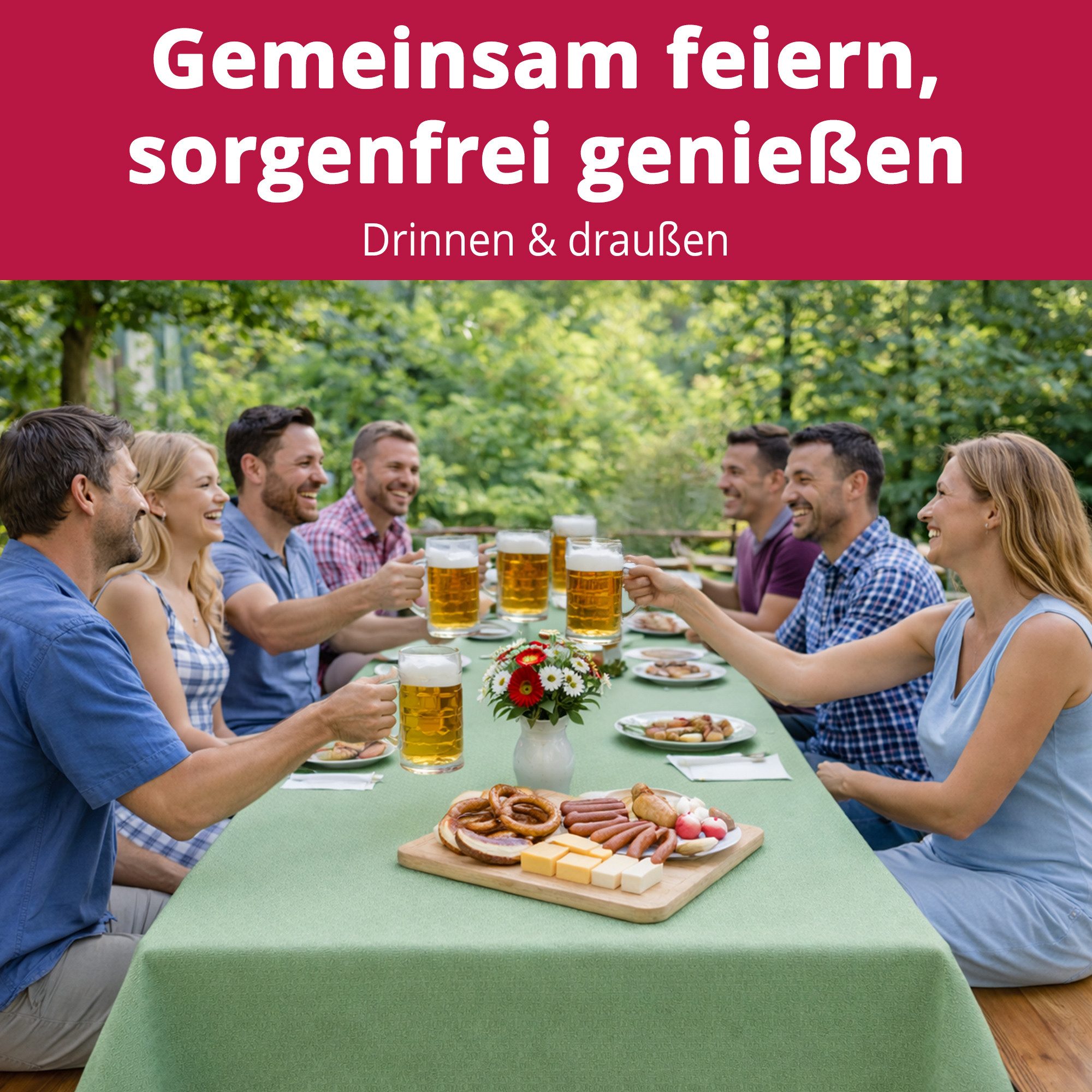 DecoHomeTextil Heimtextilmanufaktur Tischdecke Rolle Vliesstoff Tischläufer Vlies wasserabweisend – Bild 5 von 5