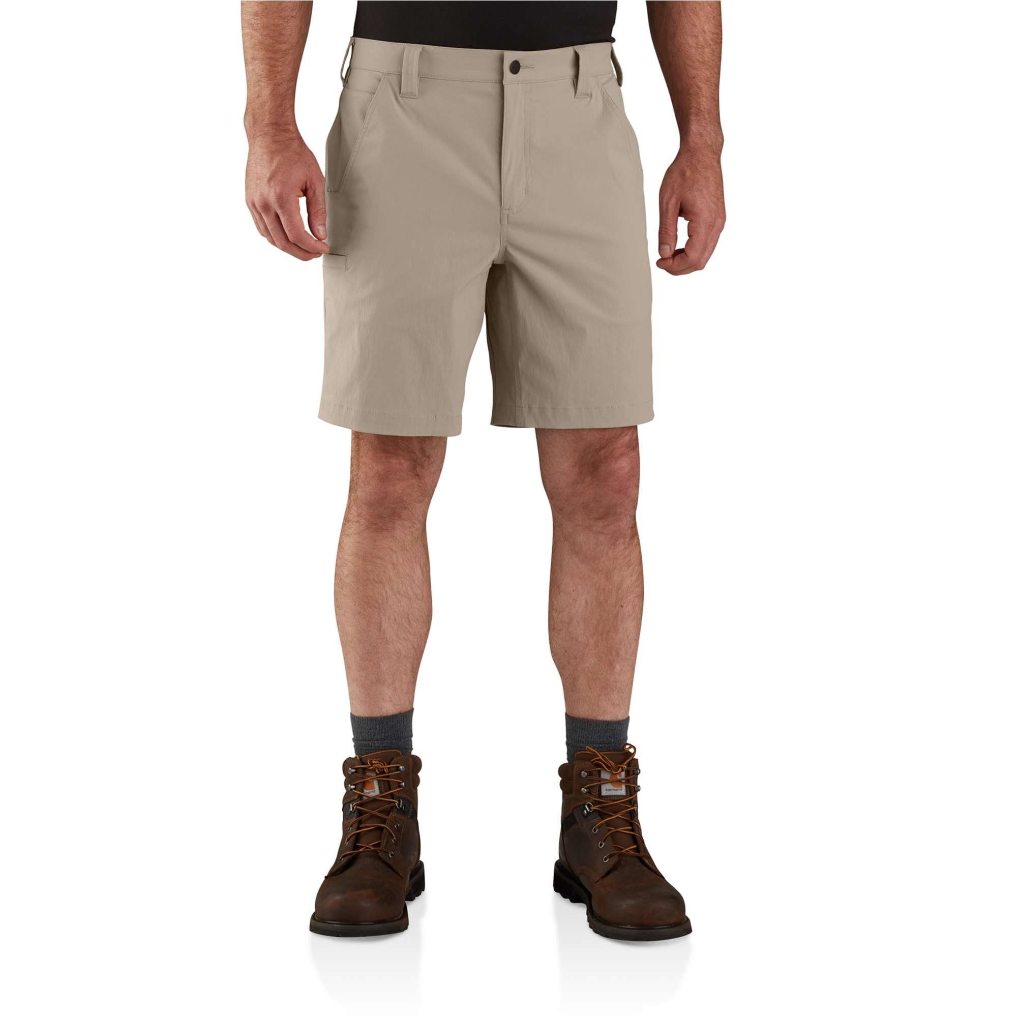 Carhartt Cargoshorts Force Lightweight Shorts Tan Stretch-Ripstop Work Gewebe Ripstop