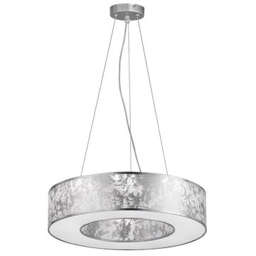 etc-shop LED Pendelleuchte, Leuchtmittel inklusive, Warmweiß, Esstischlampe hängend LED Modern Pendelleuchte silber Höhenverstellbar