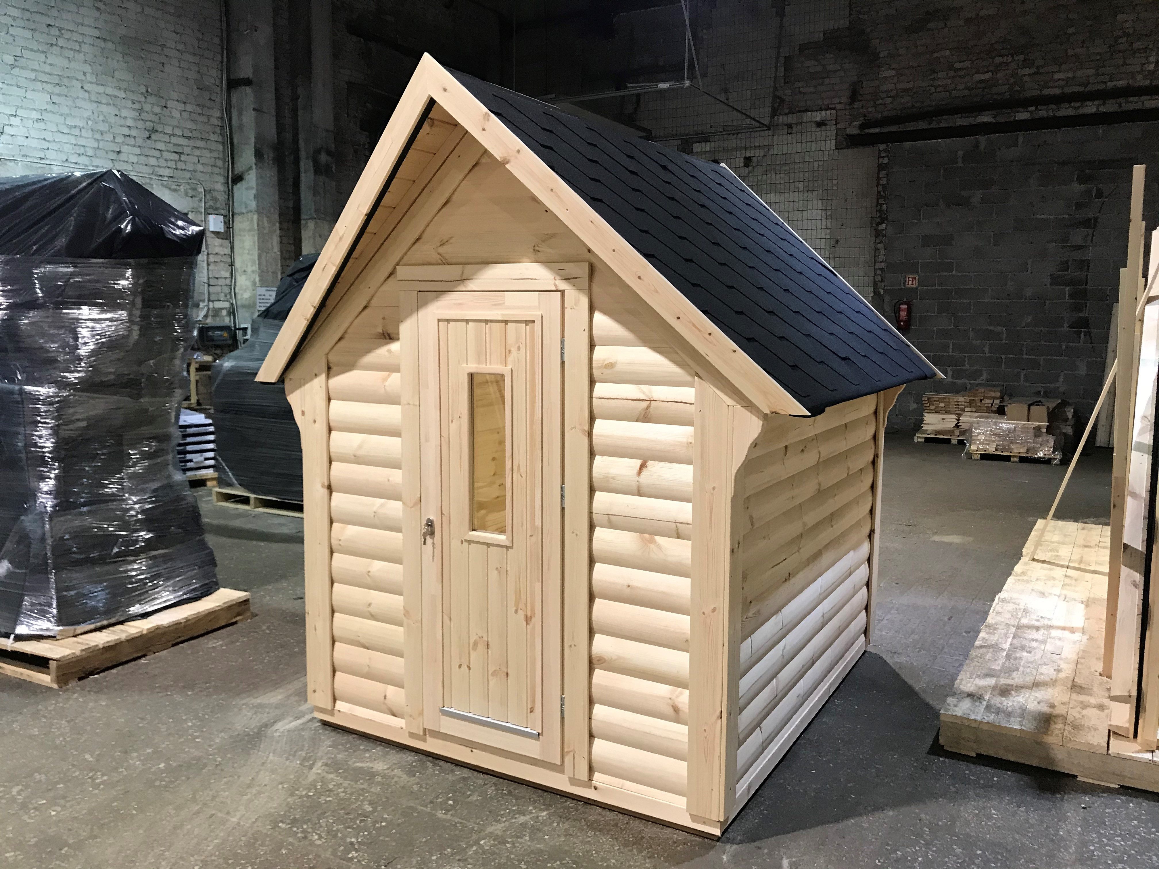 Xlmoebel Saunahaus Holzsauna für den Garten mit Trockensauna-Funktion, (Sauna SC4001) Hergestellt in Europa