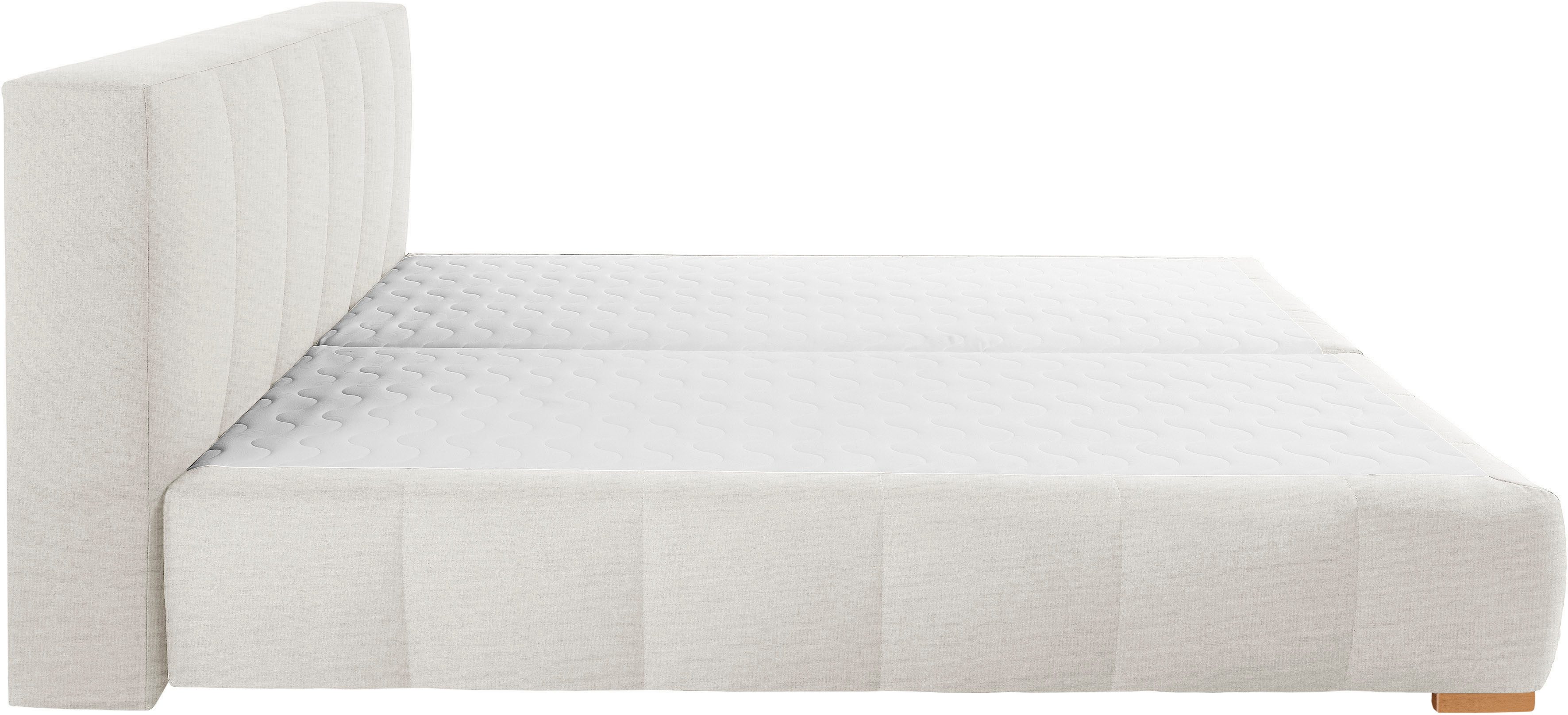 Home affaire Boxspringbett Chelles, inkl. Kaltschaumtopper, in 5 Breiten und 3 Matratzenarten