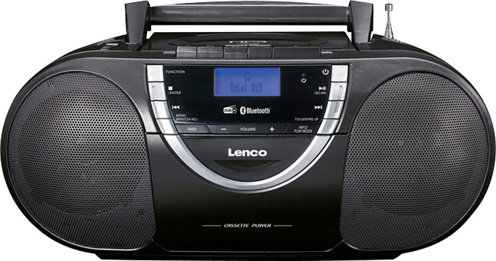 Direktbetrieb im Ausland Lenco SCD-6900BK - Tragbarer Kassette (DAB) (Digitalradio und DAB+, BT mit CD-Radiorecorder Radio-CD-Player