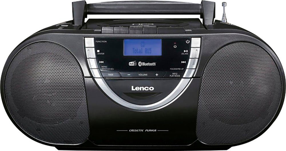 Radio-CD-Player - SCD-6900BK Lenco (Digitalradio und CD-Radiorecorder Kassette Tragbarer BT mit (DAB) DAB+,